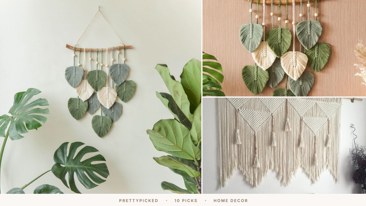 Best Etsy Macrame Wall Hangings: 10 Picks $13-$196