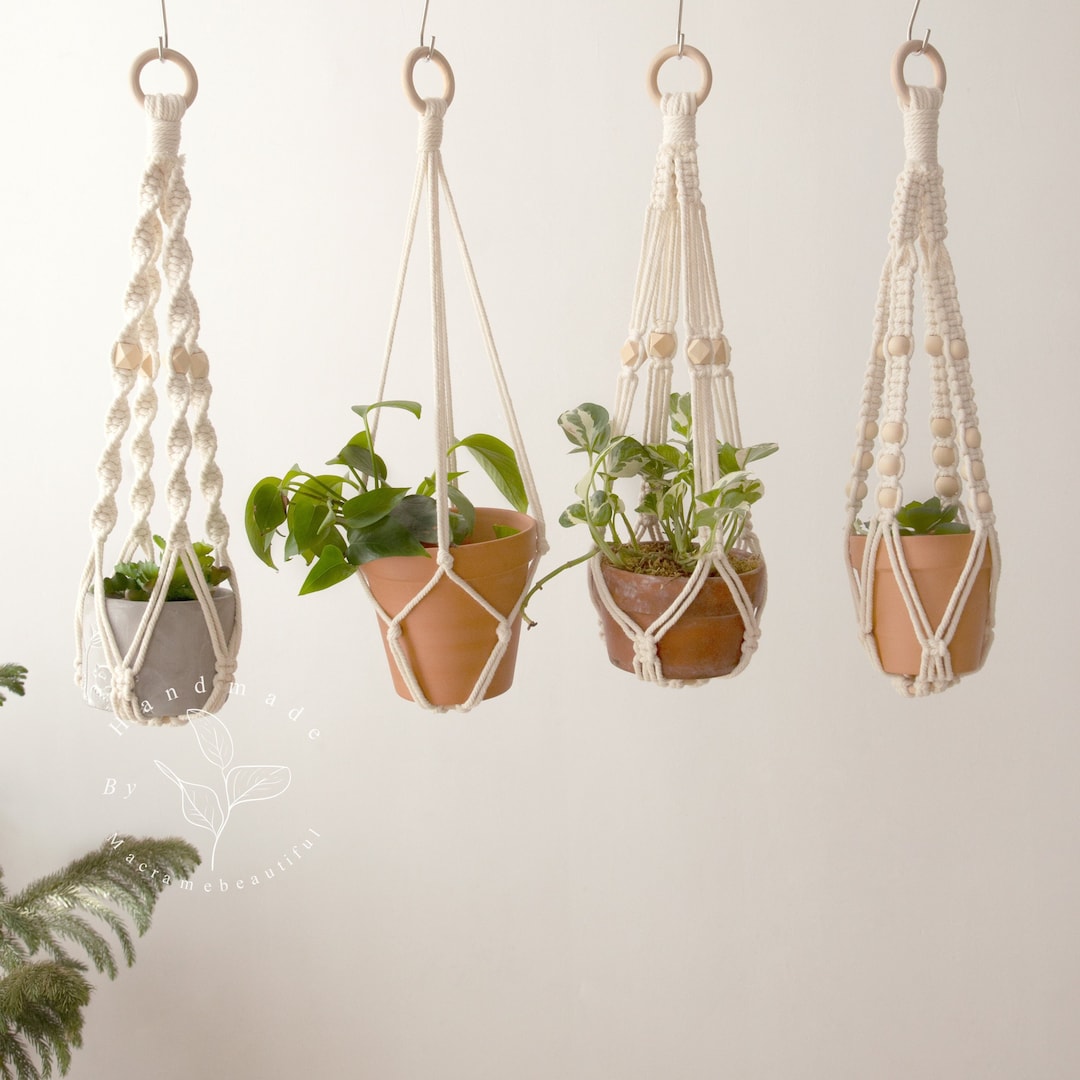 Macramebeautiful — Macrame Plant Hanger No Tassel — best for Best mini wall accent