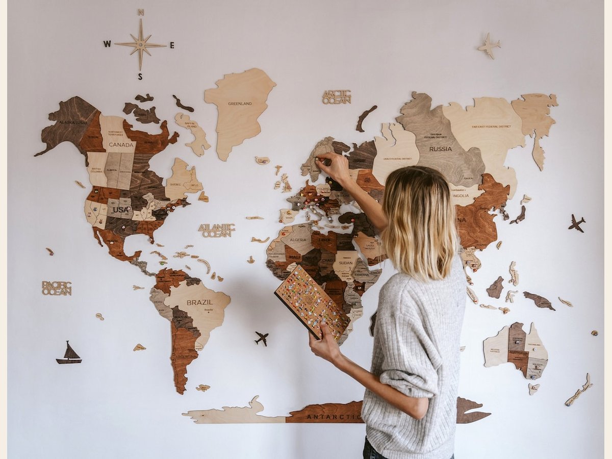 EnjoyTheWood — Wooden World Map Wall Art — best for Best statement piece