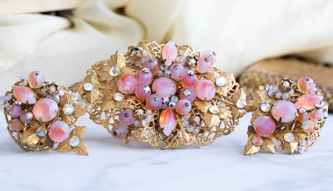 thejewelseeker — Signed 1940s Brooch & Earring Sets — best for Signed mid-century