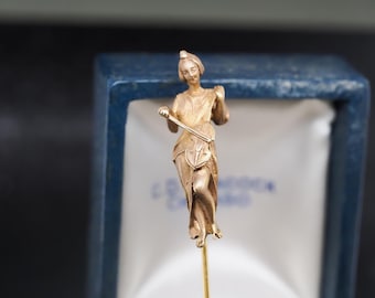 DavidJThomasJewelry — Victorian 14kt Gold Stick Pins — best for Certified antique gold