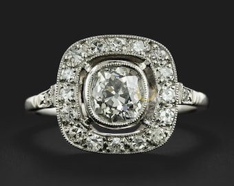 MaejeanVintage — Art Deco Diamond Engagement Rings — best for Fine vintage splurge