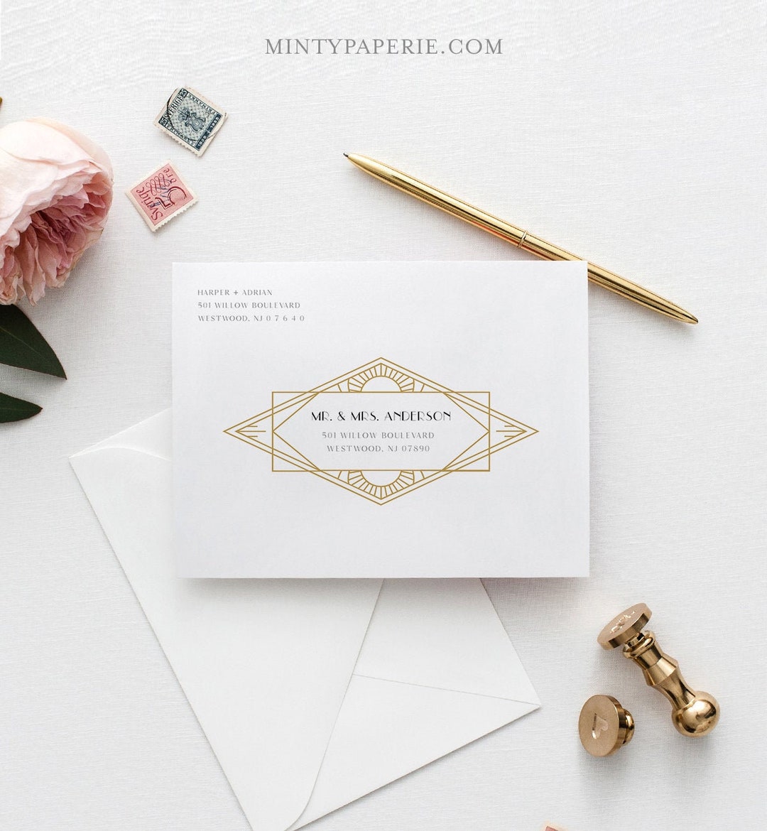 DIYPaperBoutique — Blush Greenery Boho Floral Wedding Invitation — best for Best boho floral