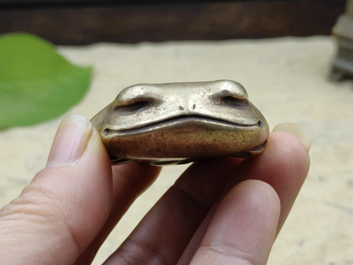 EdgeStylea, Solid Brass Three-Legged Toad, best for Best conversation piece