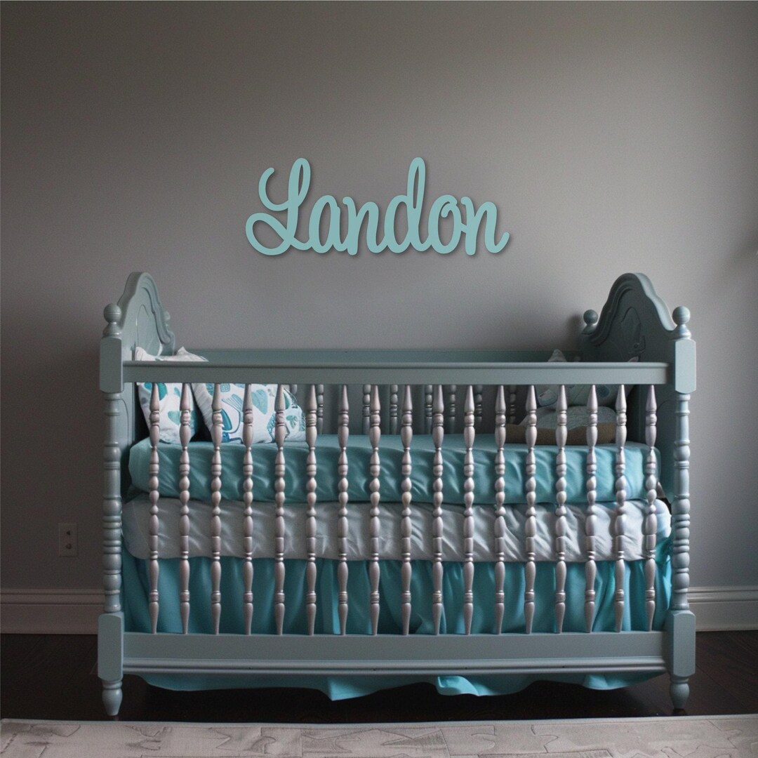 LettersbyLeslie — Personalized Wooden Nursery Name Sign — best for Best custom name sign