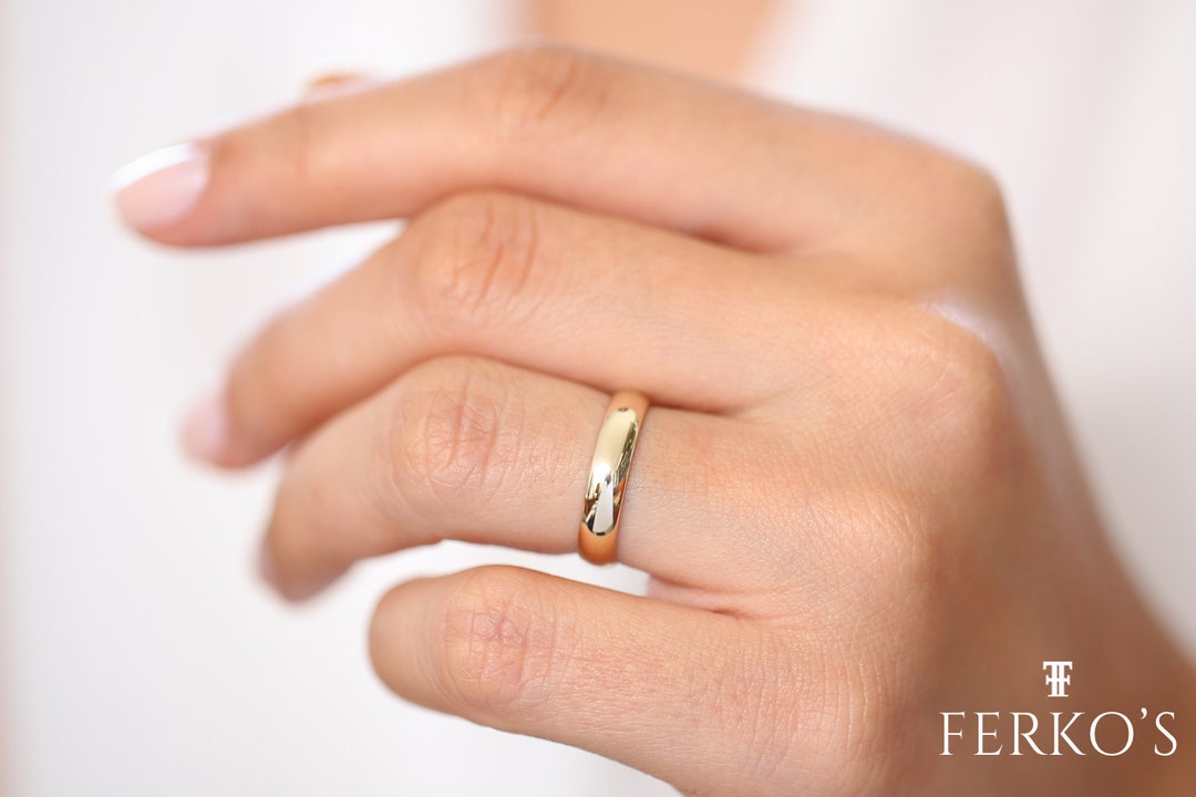 FerkosFineJewelry — 14K Solid Gold Classic Wedding Band — best for Best premium gold