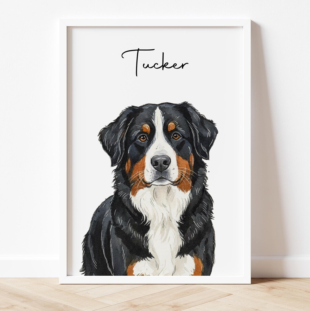 Insartify polished digital painterly pet portrait Etsy