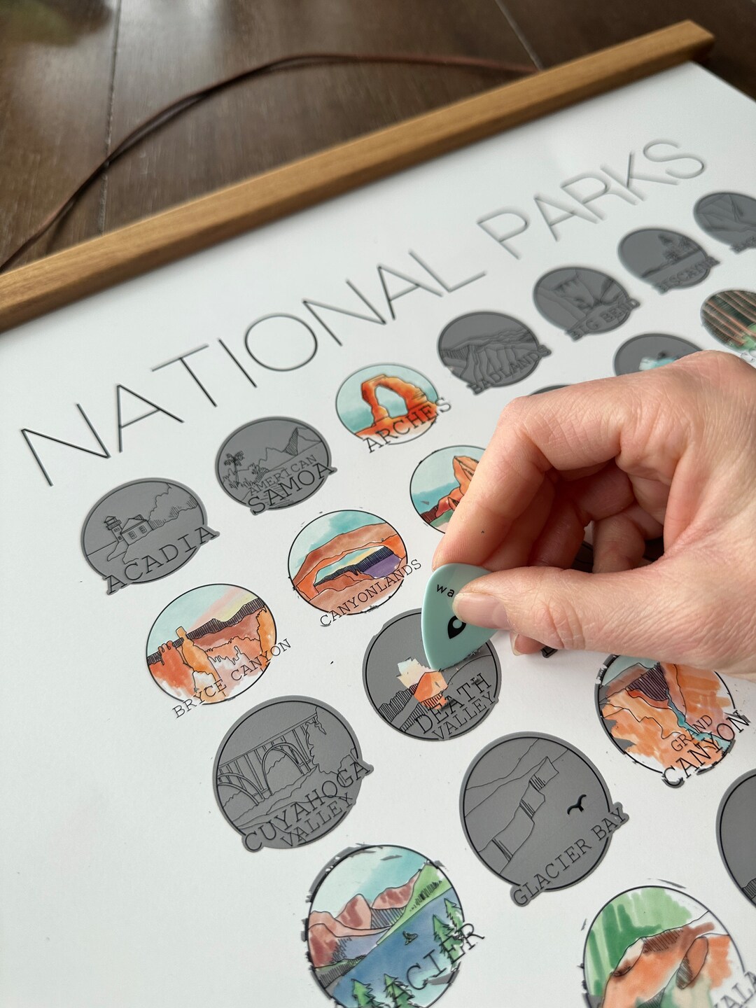 KristinDouglasART — US National Parks Scratch-Off Travel Poster — best for Best adventure gift