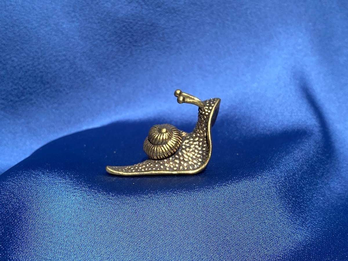 KyotoVintageCompany, Solid Brass Snail, best for Best tiny brass object