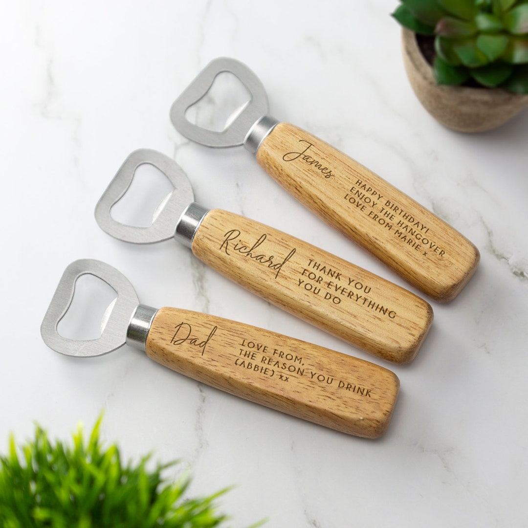 Personalized Wooden Bottle Opener