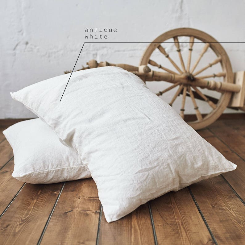 LenokLINENcom — Soft Washed Linen Pillowcase, European Organic Linen — best for Best minimalist linen