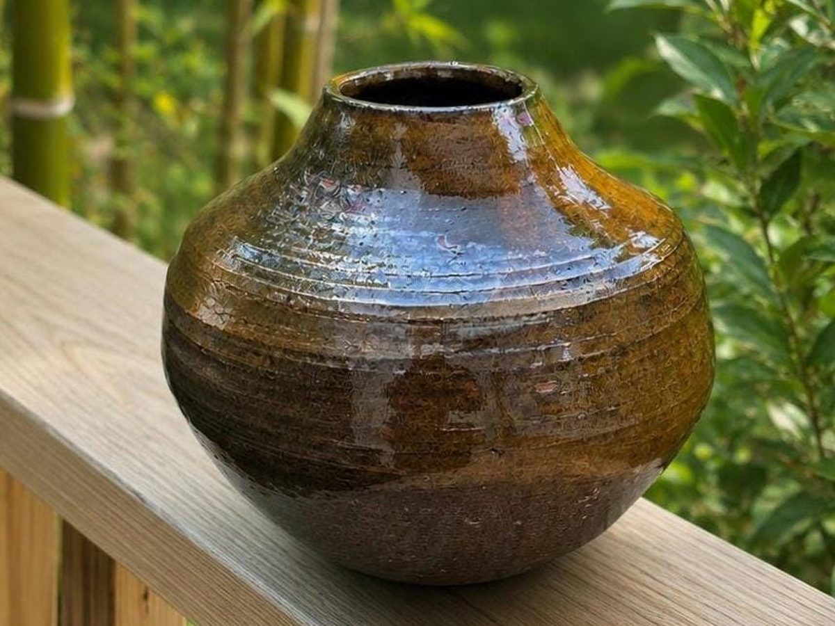MishMoshs, Studio Pottery Stoneware Vase, best for Best handmade ceramic