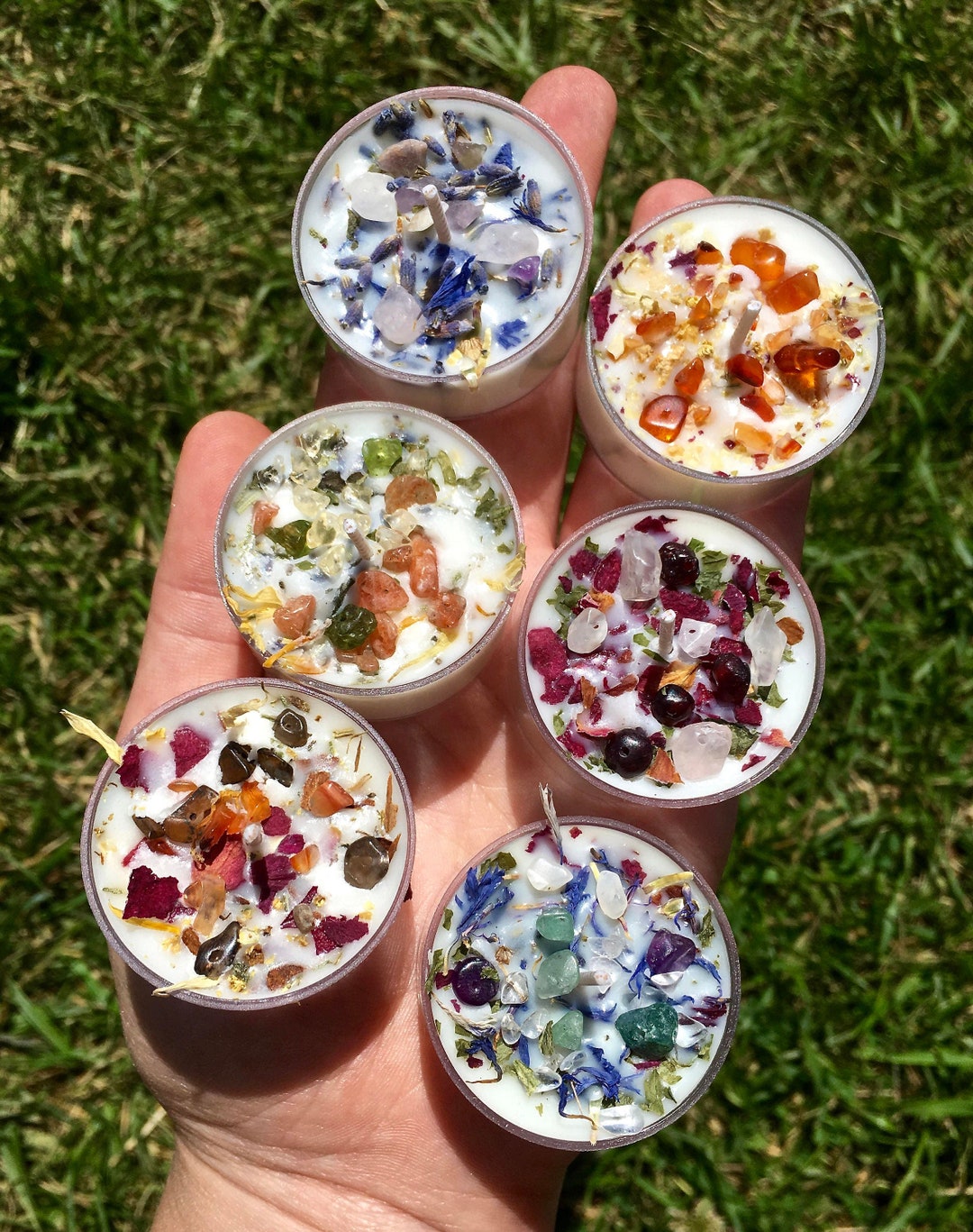 NewMoonBeginnings — Crystals & Herbs Tealight Candles — best for Best budget aromatherapy