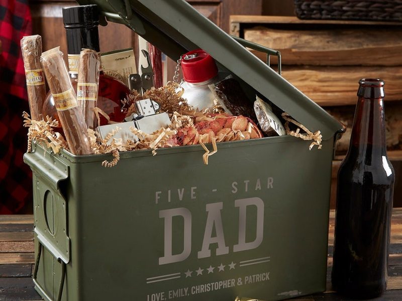 Personalized Five Star Dad engraved ammo-can storage box from PersonalizationMall on Etsy