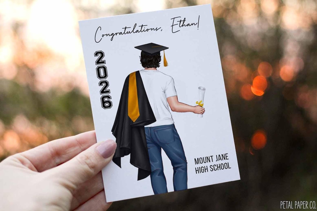 PetalPaperCo — 2026 Graduation Congratulations Card — best for Best card pairing