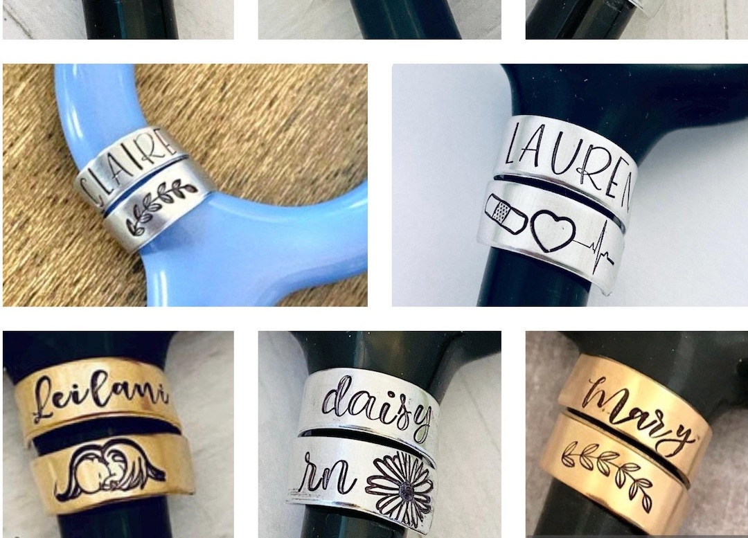 Smmade — Personalized Stethoscope ID Tag for Nursing Grads — best for Best for nursing grads