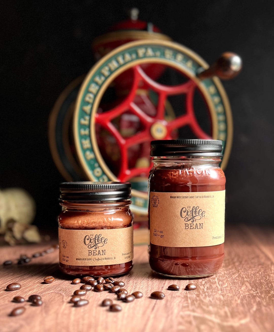 TeresaLynns — Coffee Bean Wood Wick Soy Candle — best for Best for coffee lovers