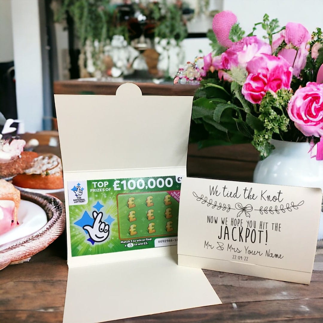 TheFavourHub — Wedding Scratch Card Holder — best for Most playful favor