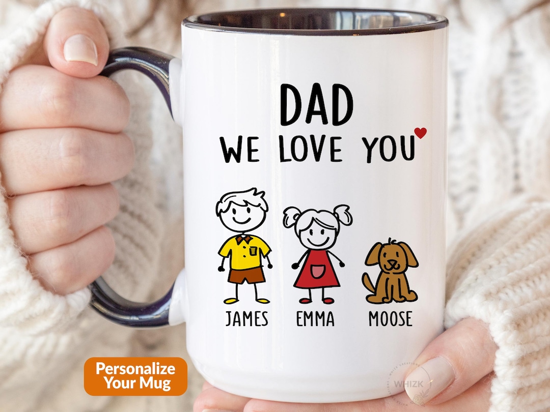 Personalized Dad Coffee Mug